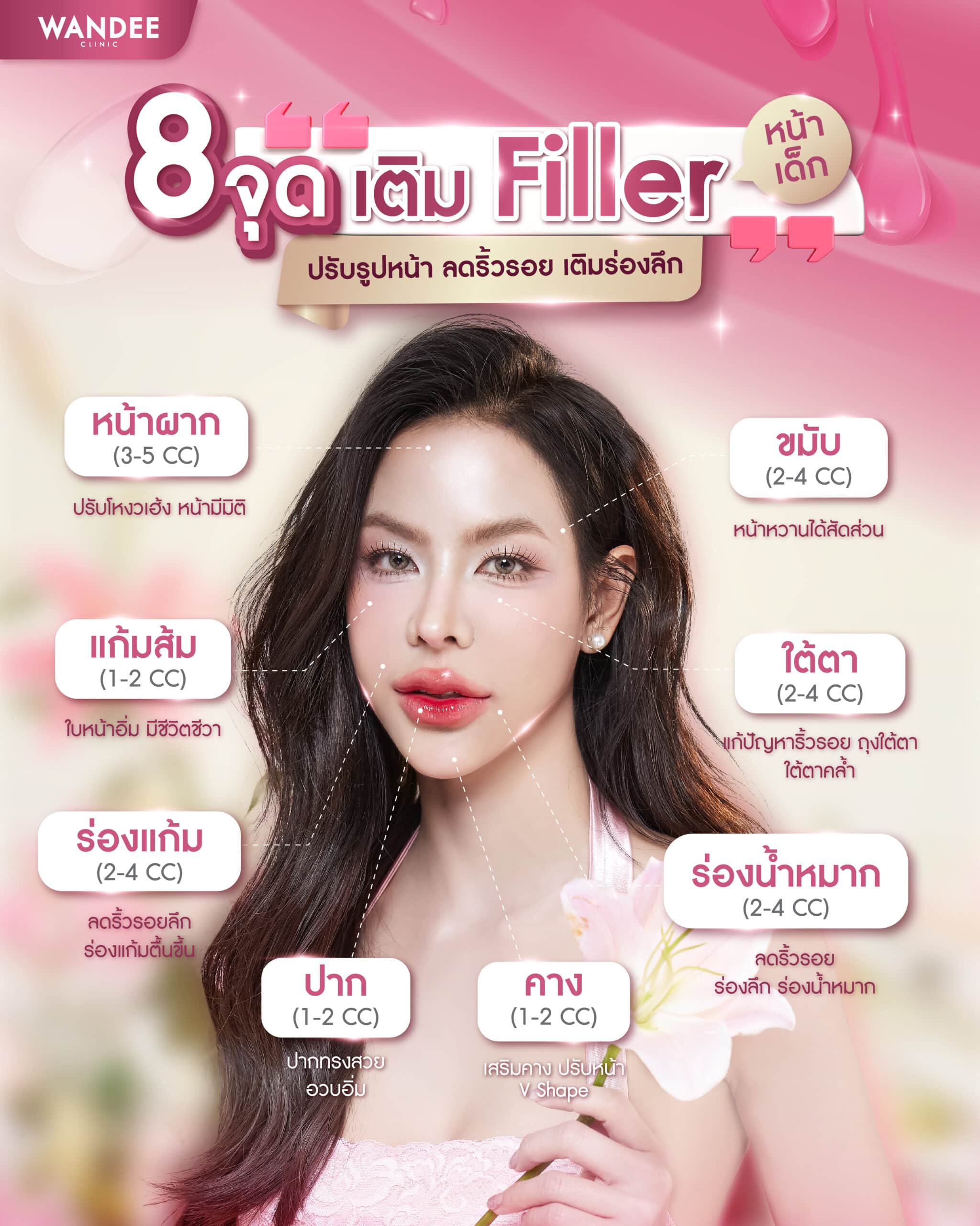 8 จุด เติม Filler หน้าเด็ก